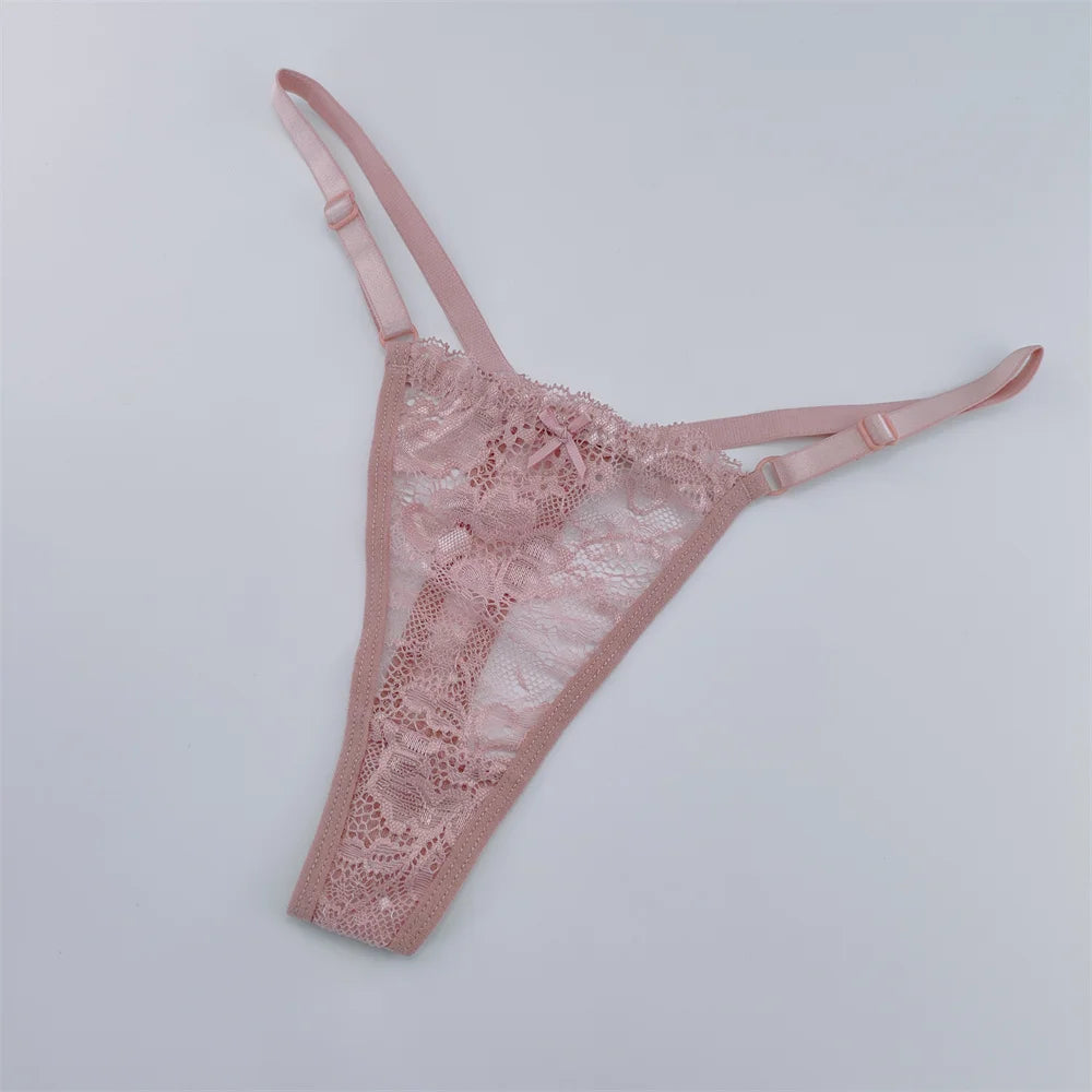 3Pcs/Set New Lace G-string Women's Sexy Underwear Low Waist Breathable Briefs Ladies Intimates Soft Thong Lingerie Fast Shipping