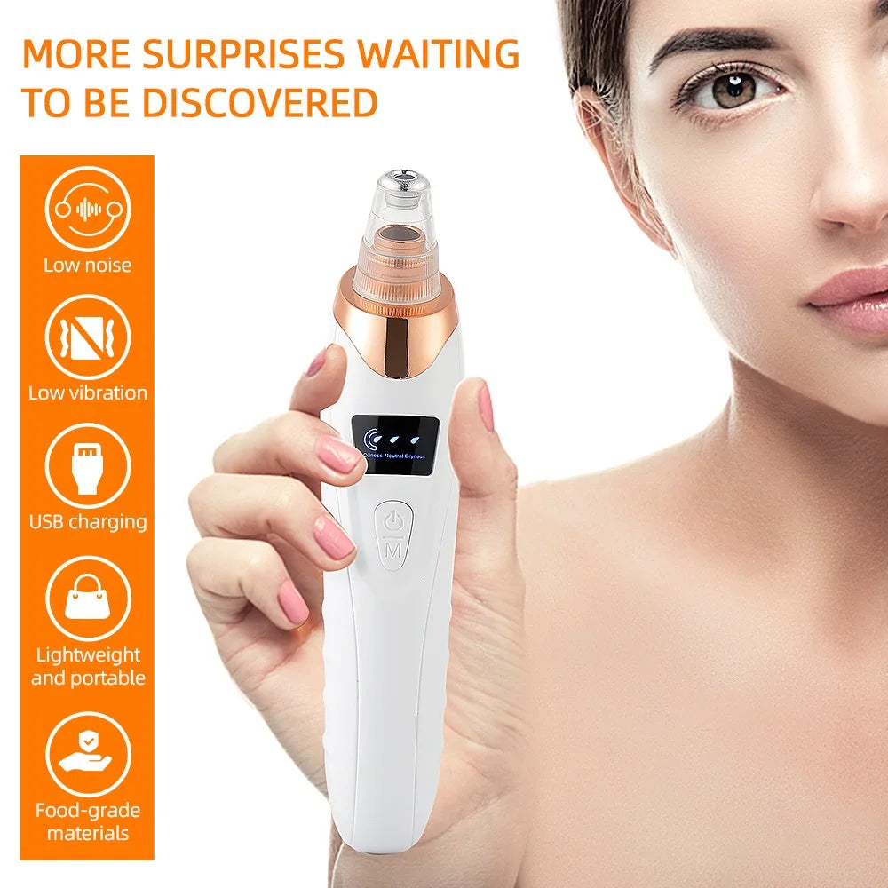 Vacuum Nose Blackhead Remover Face Cleansing Beauty Machine Facial Suction Cleaner Pimple Dead Skin Remover Extractor Skin Care Viralgem Store
