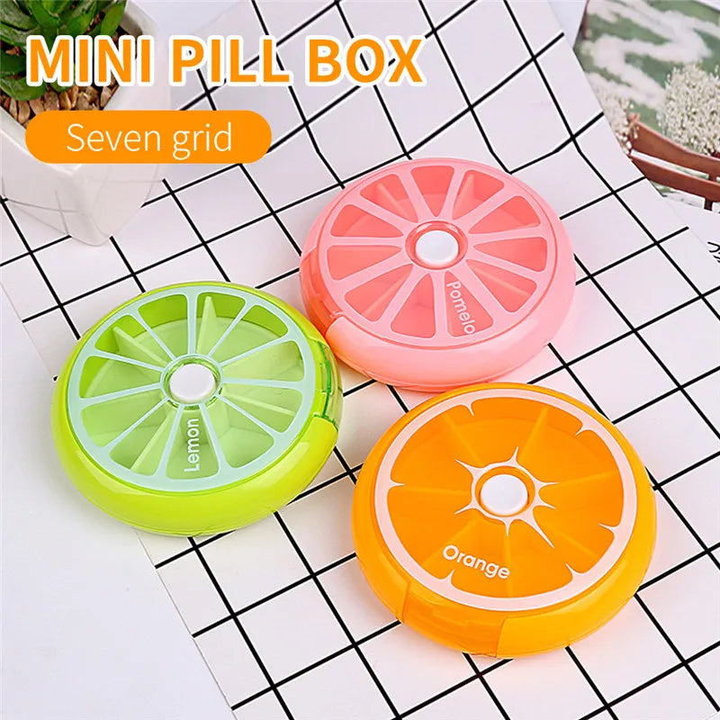 1pc Portable Weekly 7 Days Pill Box Holder Medicine Storage Organizer Case Travel Pill Case Container