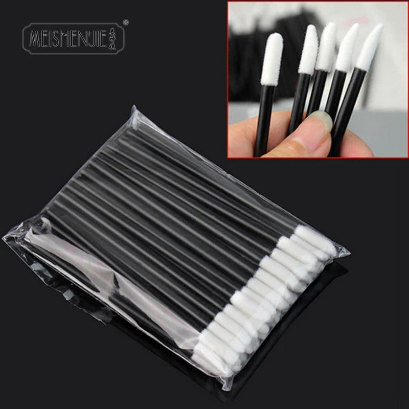 Wholesale 50/1000pcs Lip Brushes Applicators Eyelashes Brush Lipstick Brush Lip Gloss Applicator Wands Makeup Beauty Tool