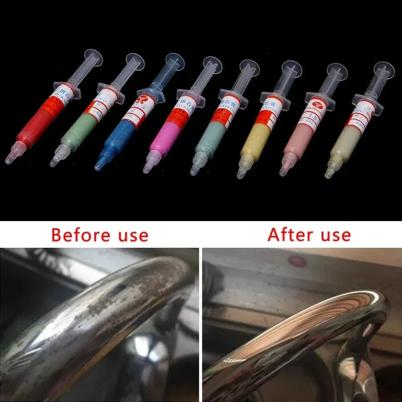 8Pcs Diamond Polishing Lapping Pastes Compound Syringes Set 0.5-10 Micron Tools Viralgem Store