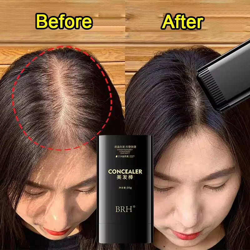 Temporary Hair Color Stick Long-Lasting Quick Gray Coverage,Easy Application,Longlasting Dye Hair,Hair Touchup Stick With brush