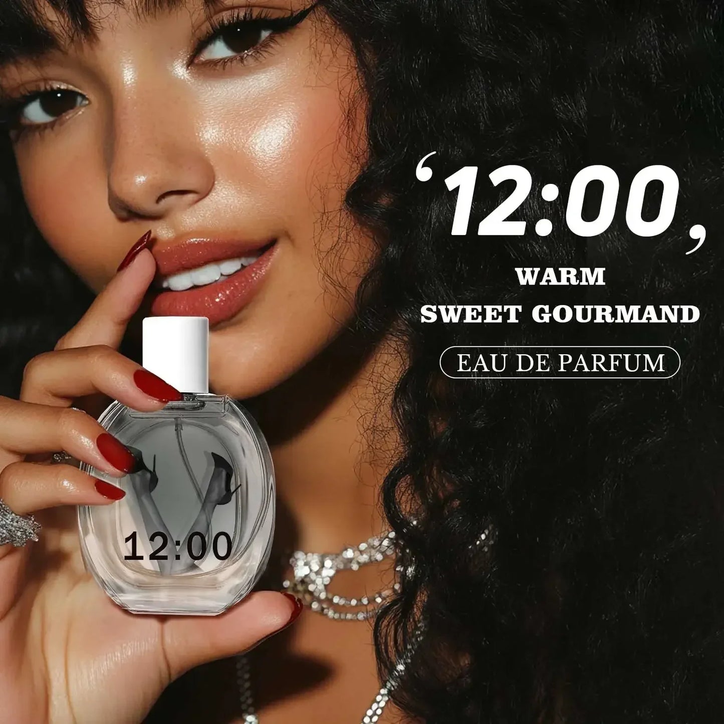 12:00 EAU DE PARFUM Pheromone Perfume Women's Warm Sweet Irresistible Fragrance for Attracting Candid Woody Fragrance 50ML