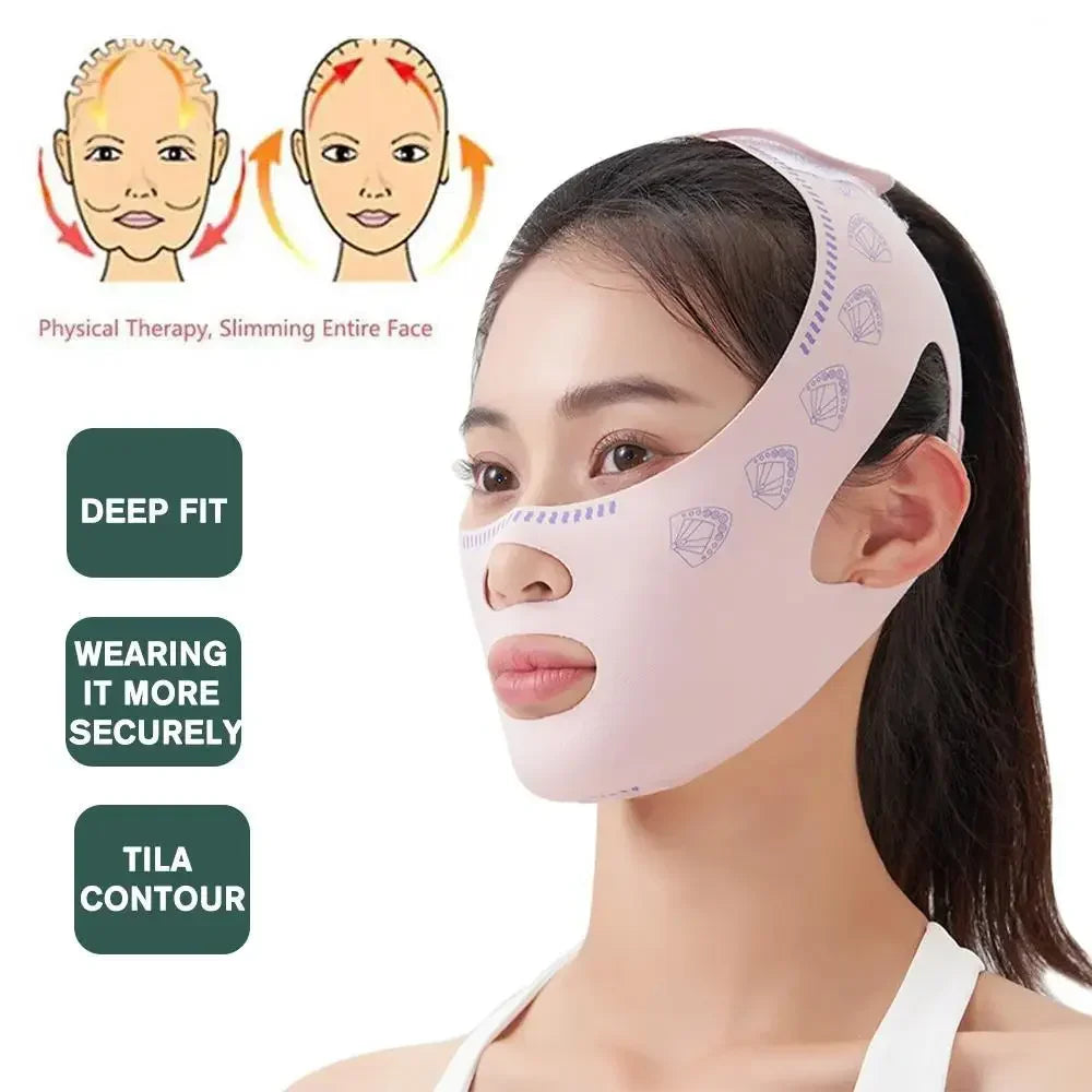 V Face Shaper Lift Massager Double Chin Cheek Slimming Bandage V-Shaper Lifting Mask Anti Wrinkle Skin Care Tool Lift Up Strap Viralgem Store