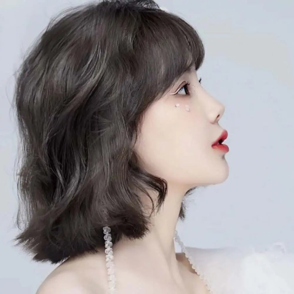 1PC Synthetic Curly Pad Hair Piece Top Two Side Invisible Thickened Hair Root Pad Fluffy Wavy High Natural Hair Extension