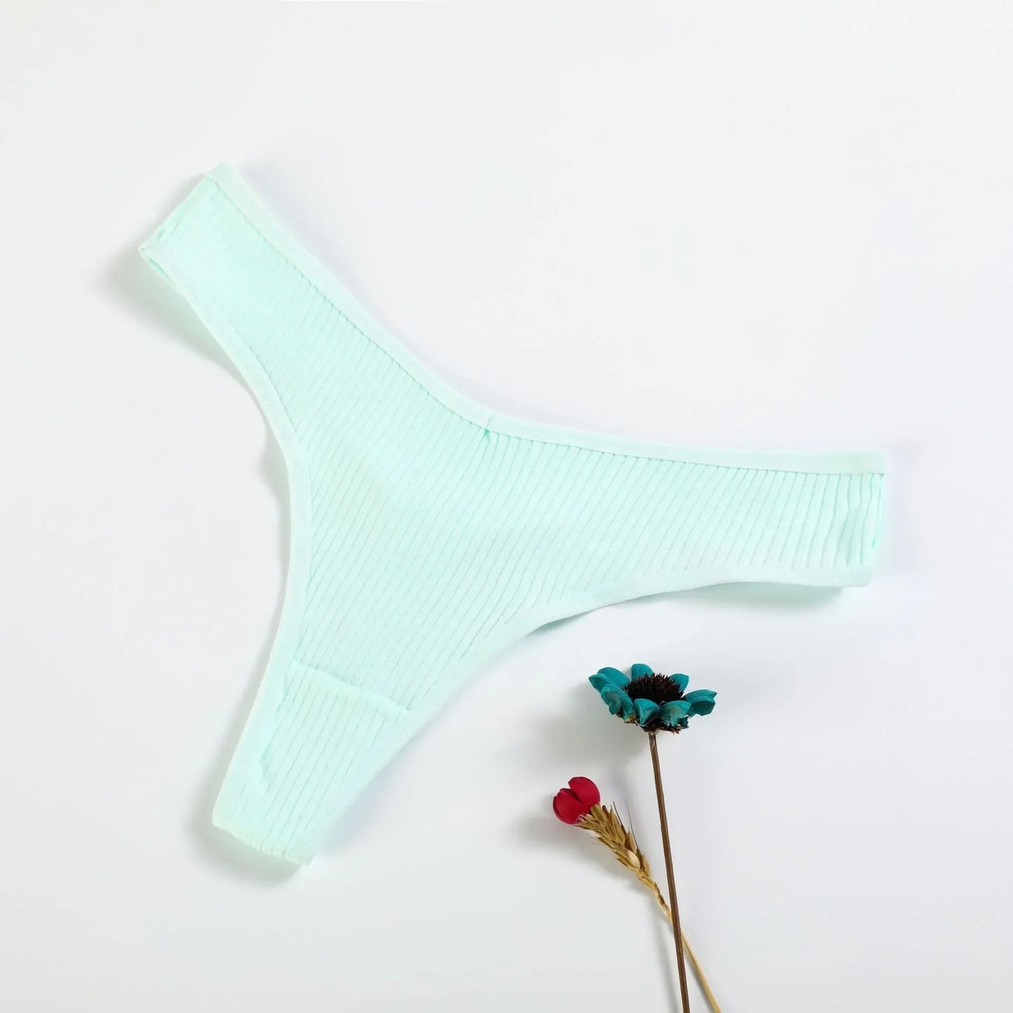 Yiailing Women's Panties Cotton Striped Underwear Sexy Sports Thongs Lingerie Soft Comfortable G-Strings Hot T-Backs