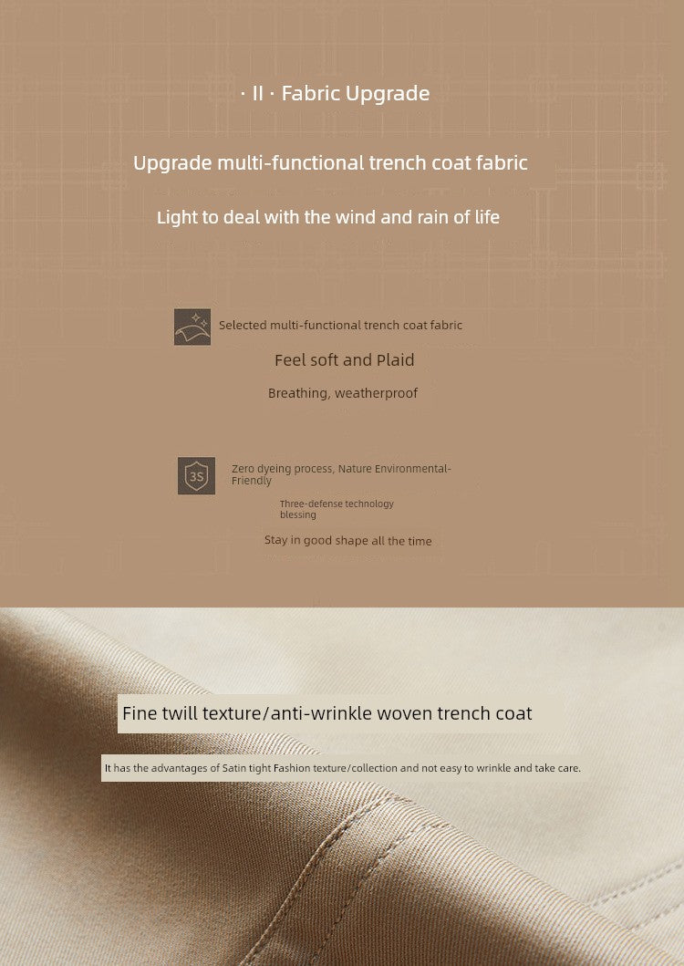 SOURCE Factory Dfvf Quanzhixian Chameleon Chelsea 2.0 Long Trench Coat Waterproof Anti-Wrinkle Elegant British Viralgem Store