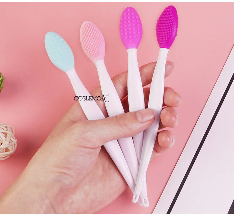 1/3pcs Silicone Cleansing Brush Beauty Skin Care Wash Face Blackhead Removal Scrub Soft Deep Cleaning Exfoliator Cleanser Tool