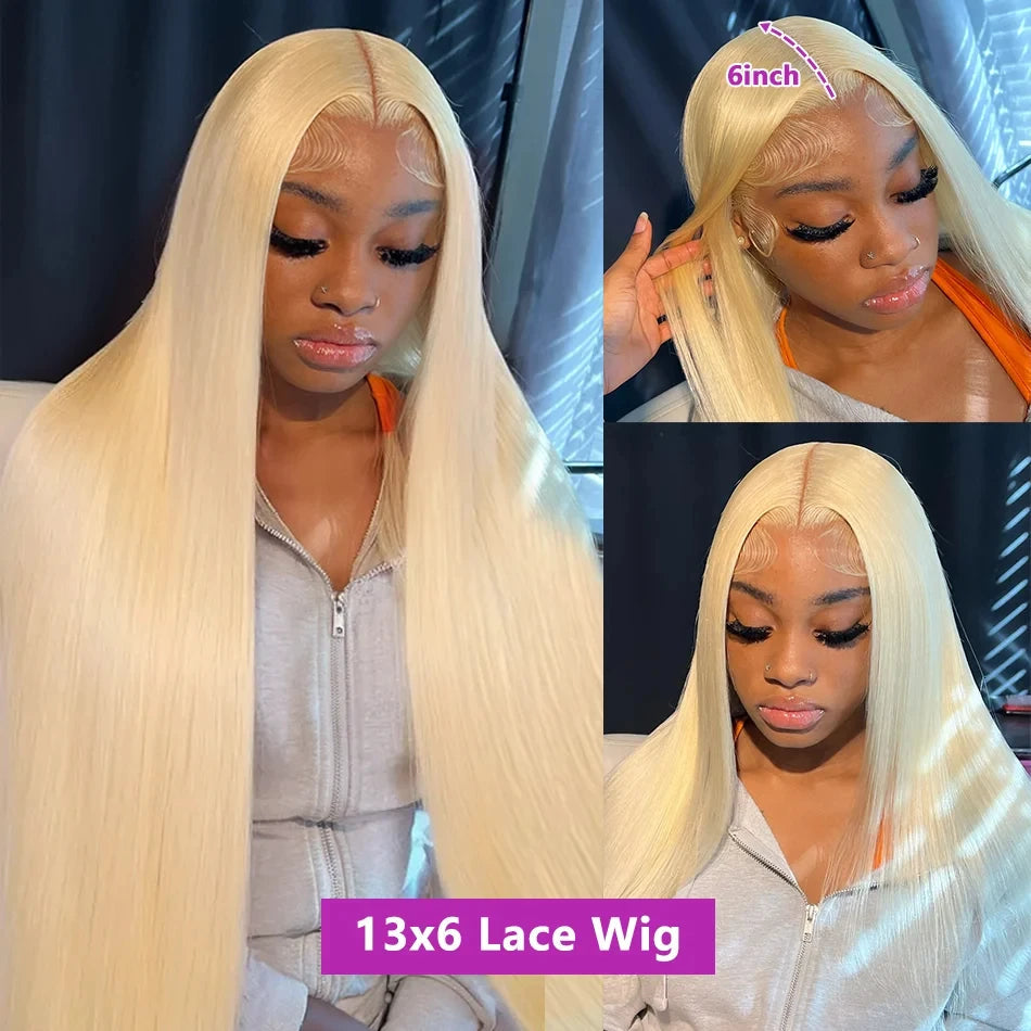 30 Inch 613Blonde 250Densit 13x6 HD Lace Front Wig Human Hair Straight Brazilian 13x4 Transparent Lace Human Hair Wigs For Women Viralgem Store