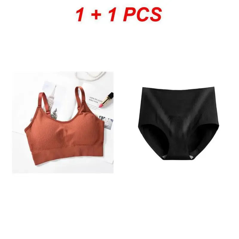 Sports Yoga Top Sexy Wireless Bralette Seamless Women Bra Padded Sleep Tops U-Shaped Back bra Breathable Crop Lingerie Underwear