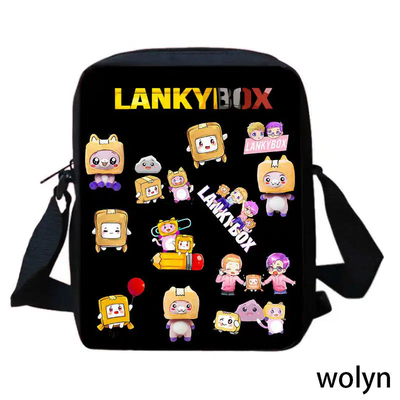 3Pcs Set LankyBox School Backpack with Shoulder Bags Pencil Case ,Cartoon Anime Games School Bags for Girls Boys  Kid Best Gift Viralgem Store
