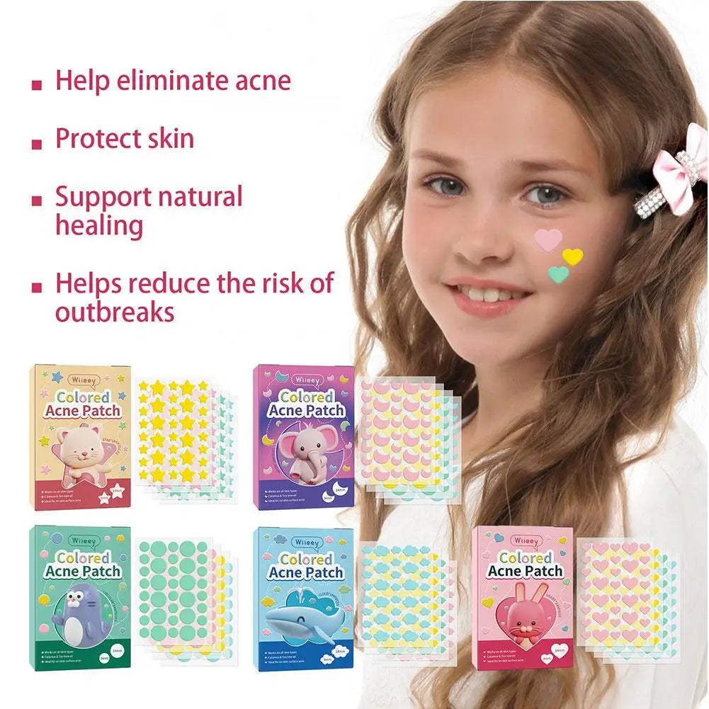 144PCS Star Pimple Patch Acne Colorful Invisible Acne Removal Skin Care Stickers Concealer Face Spot Beauty Makeup Tools Viralgem Store
