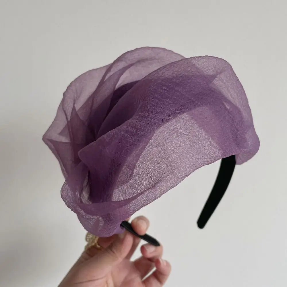 Spring Summer Fashion Women's Half Hat Breathable Cover Black White Hair Half Hat Hoop Headband French Fashion Versatile Hairpin Viralgem Store