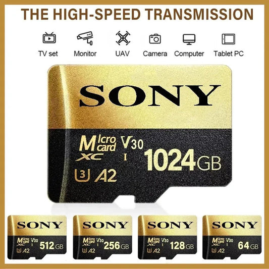 SONY Micro SD TF Card Mini 1TB Memory Card Class 128GB 256GB High Speed Cartao De Memoria Flash Memory TF Mecard C10 For Xiao Mi Viralgem Store