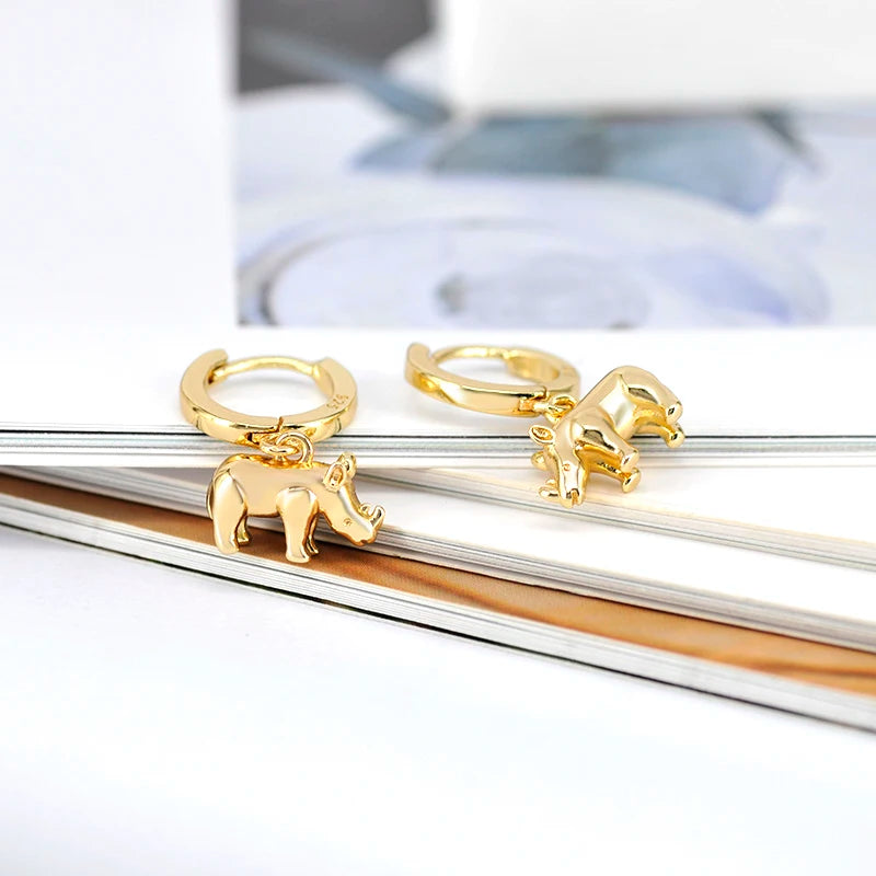 925 Sterling Silver Needle Pave Crystal Snake Type Stud Earrings for Women Simple Cute Animal Earrings Fashion Delicate Jewelry