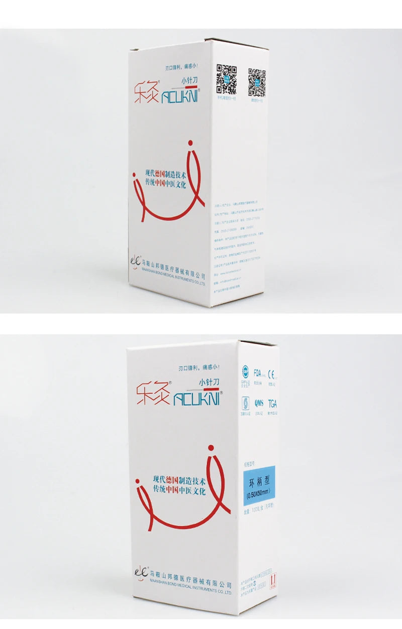 100pcs/pack Copper Handle Small Knife Blade  Acupotomy  Accupuncture Therapy Sterilization Acupuncture Needles Sharp