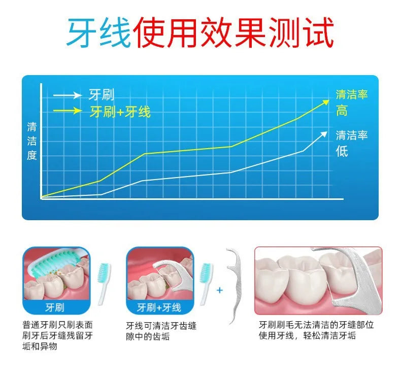 1Set Toothpick Set Metal Stainless Steel Oral Cleaning Tooth Flossing Portable Toothpick Floss Teeth Cleaner with Storage Tube