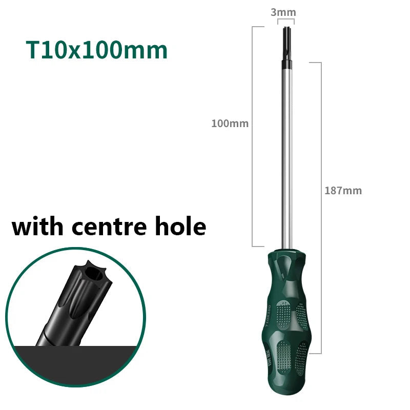 Torx Magnetic Screwdriver T6,T8,T10,T15,T20,T25,T27,T30,T40 Screwdrivers Hand Tool Torx Security Screw Driver Viralgem Store