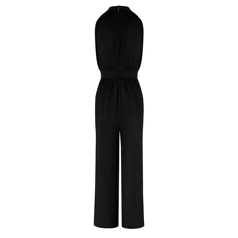 Spring Women's Jumpsuits New Streetwear Fashion Casual Slim Club Party Jumpsuits Sexy Black Sleeveless Female Elegant Clothing Viralgem Store