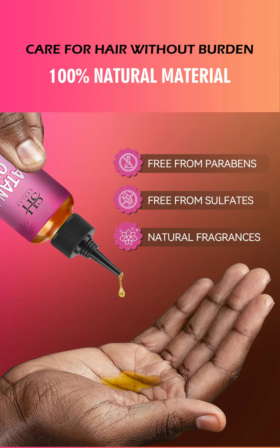 2023 Batana Hair Growth Oil For Black Women 100% Natural Batana Butter For Hair Loss Treatment For Black Men & Women Hair Care