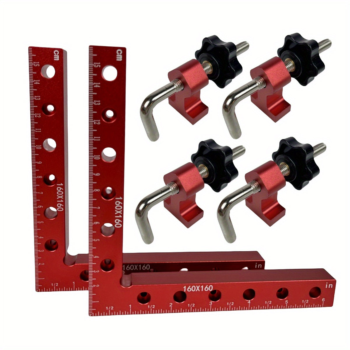3/6pcs 90 Degree Positioning Squares Right Angle Clamps - Aluminum Alloy Carpenter Corner Clamping Square Tool Viralgem Store