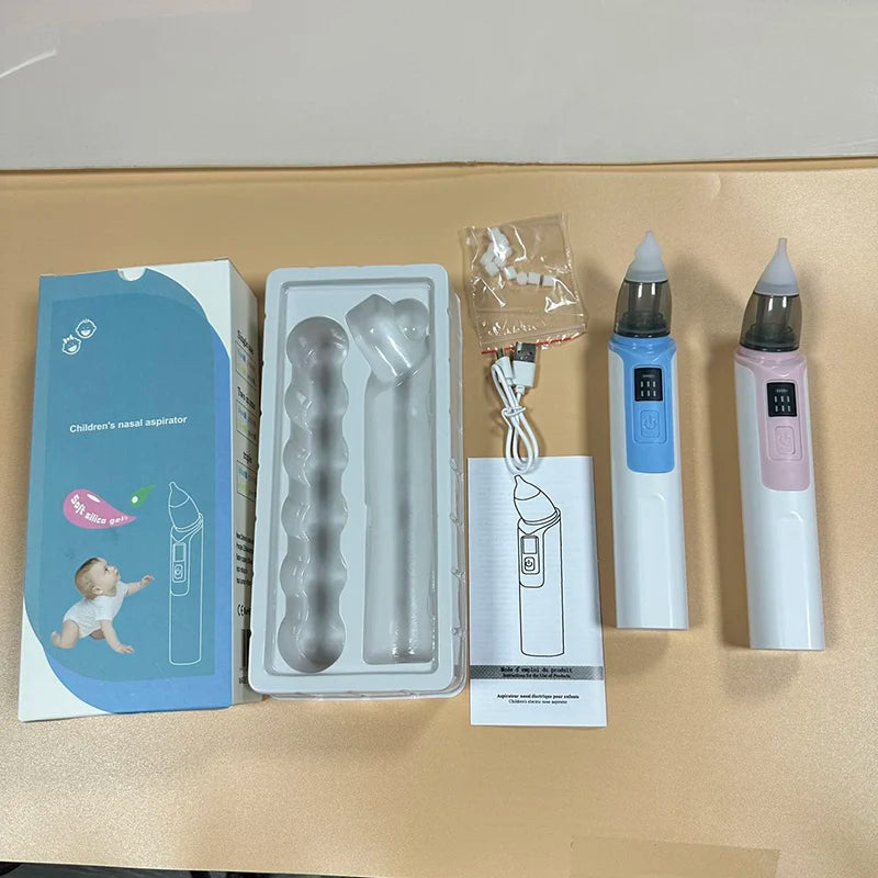 2024 New Pattern Baby Electric Nasal Aspirator Charging Version Newborn Baby Nasal Aspirator Suck Out Prevent Nasal Congestion Viralgem Store