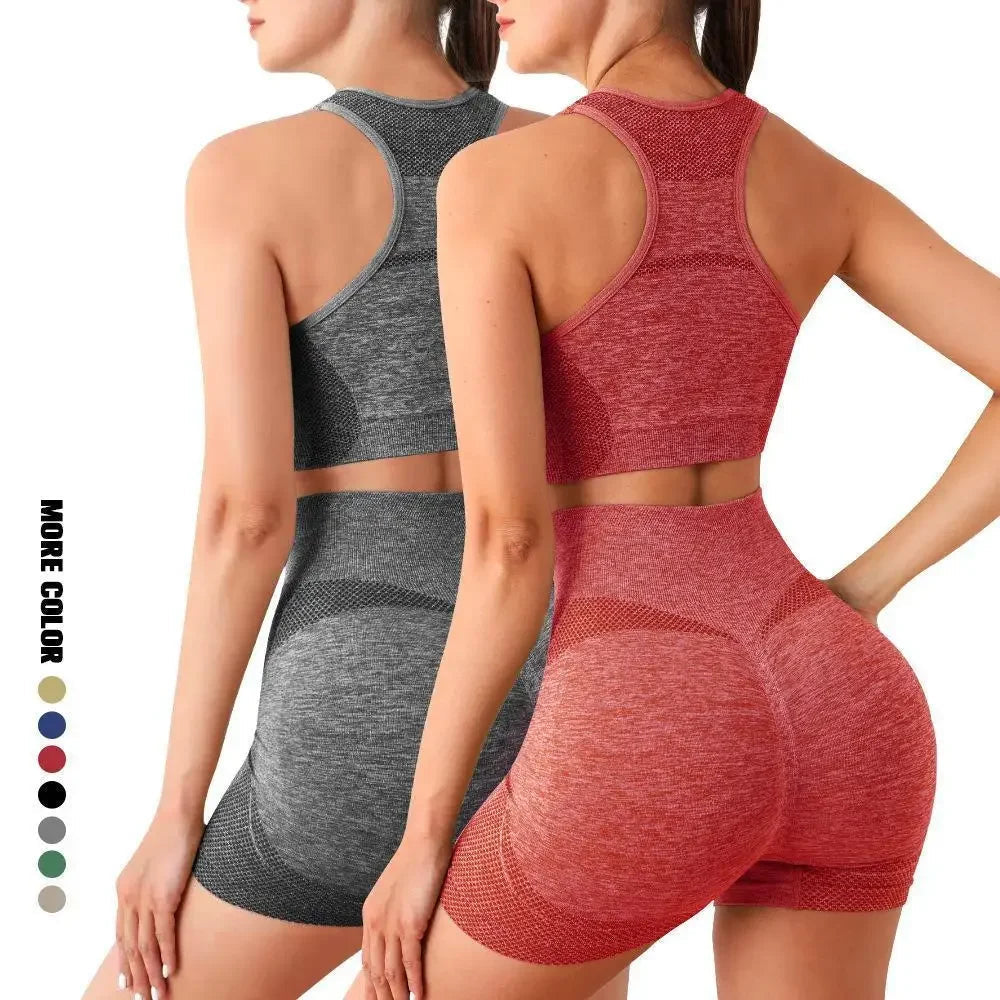 Yoga Set Gym Shorts Women Sport Bras Brassiere Workout Tops for Women Yoga Clothes Fitness Leggings Gym Set Seamless Yoga Sets Viralgem Store