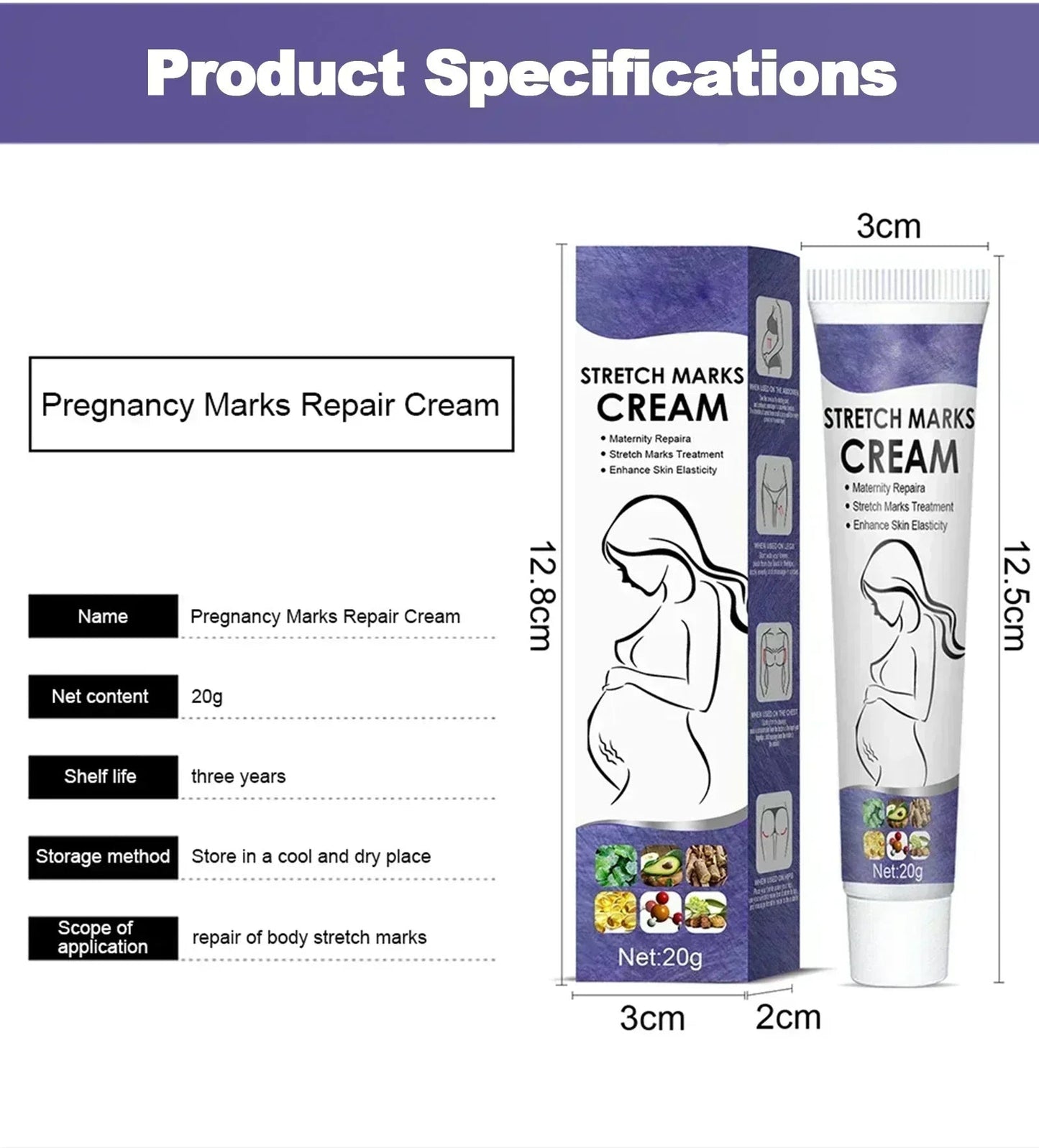 Stretch Mark Removal Cream Permanently Removes Stretch Marks Rejuvenates Skin Stretch Mark Removal Cream Viralgem Store