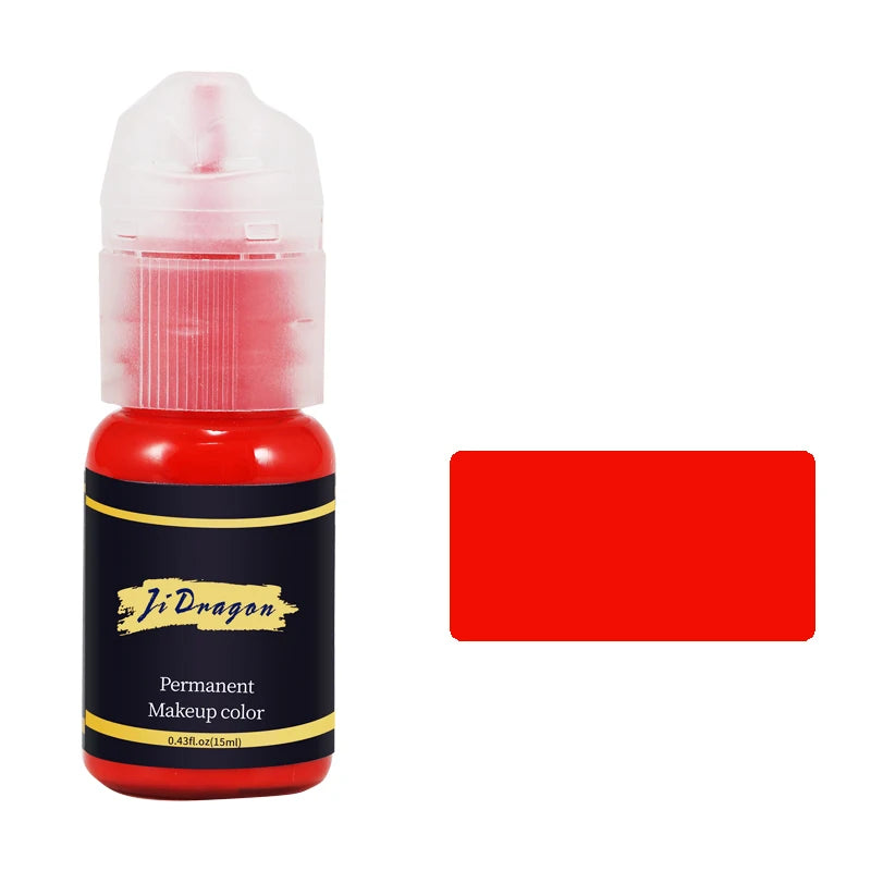 15ml Tattoo ink Pigment Color Paint Set Mix Permanent Makeup Microblading Eyebrow Lip Eyeliner SMP Beauty PMU Body Art Supplies