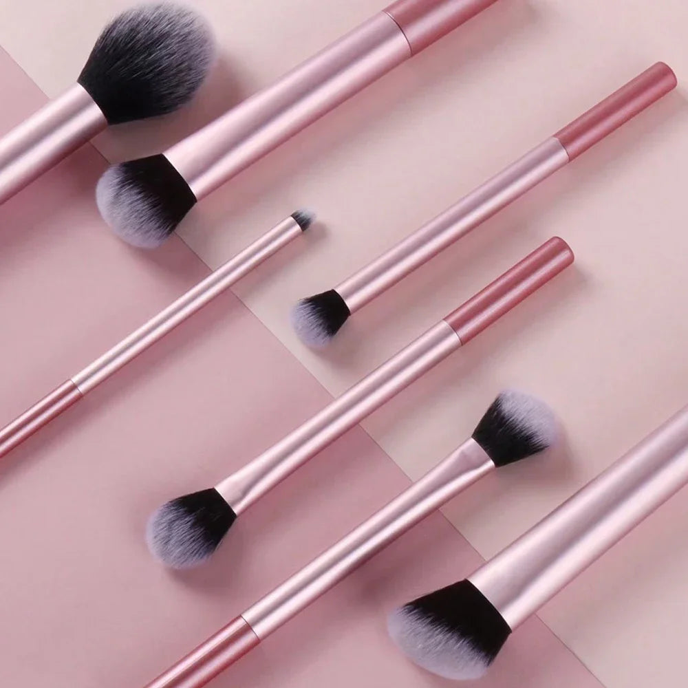 7 Professional Makeup Brush Set, Blush Brush, Loose Powder Brush, Concealer Brush, Eye Shadow Brush, Full Set of Travel Gift Set