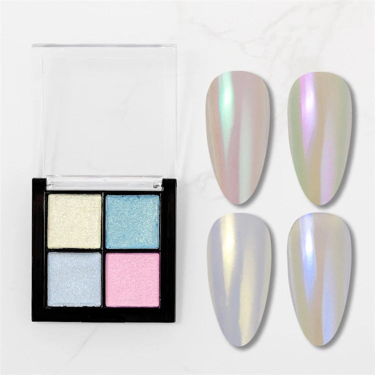 1 Box Mirror Glitter Powder Nail Decoration Metallic Chrome Nail Powder Set Y2K Rubbing Glitter Pigment Flakes Manicure Accessor