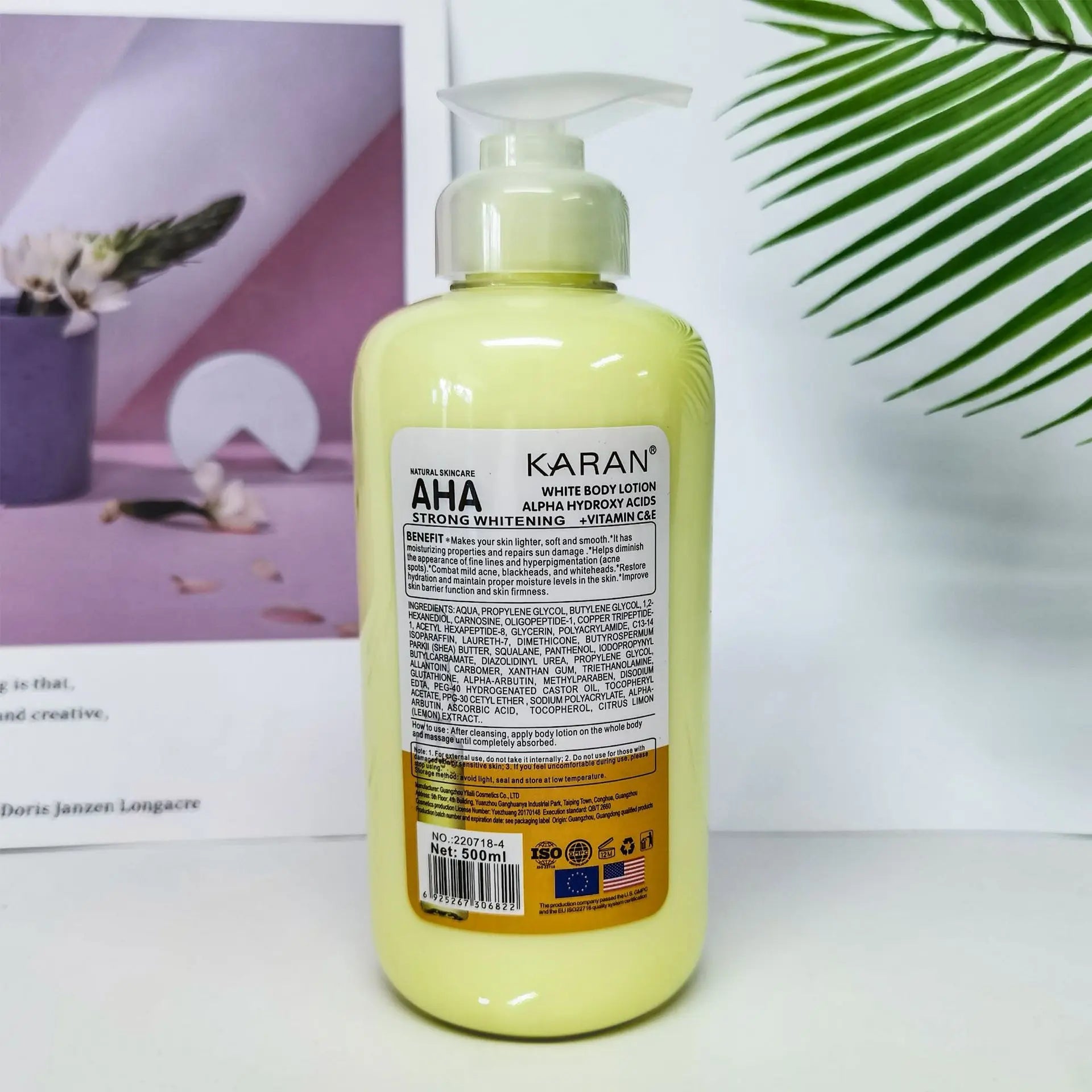 500ml Fruit Acid VC Bleaching Body Cream Skin 3 Days Fast Whitening Moisturizing Body Lotion Skin Lightening Cream Body Care Viralgem Store