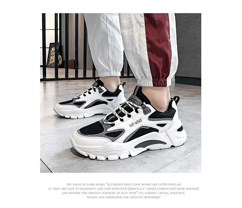 2024 New Men Sneakers Mesh Breathable Outdoor Running Shoes Fashion Casual Tennis Shoes Lightweight Comfortable Male Sport Shoes