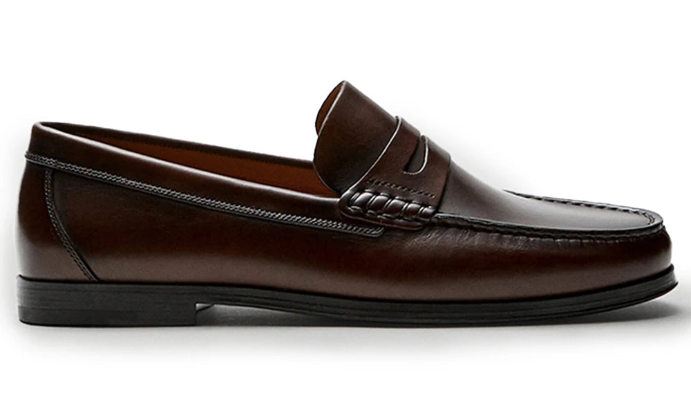 Vintage Top Layer Genuine Leather Slip on Loafers Breathable Moccasins Driving Design Casual Cowhide Shoes for Men Viralgem Store