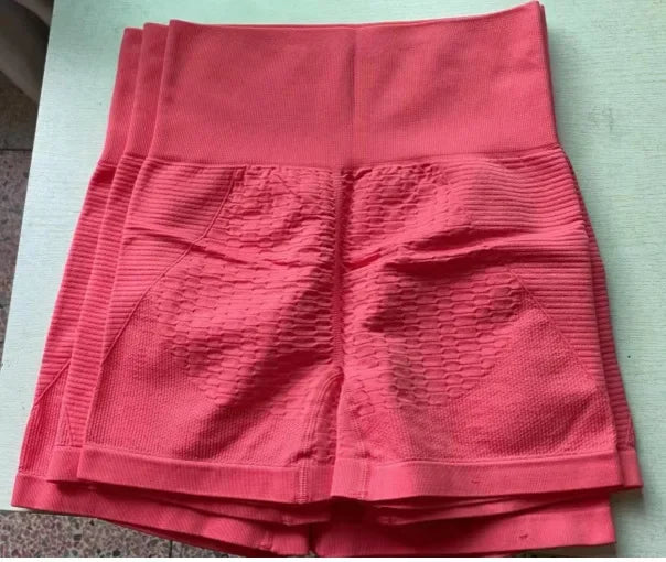 Women Sexy Butt Lift Shorts Seamless Fitness Shorts Slim High Waist Gym Workout Running Elastic Fashion Yoga Three Point Pants