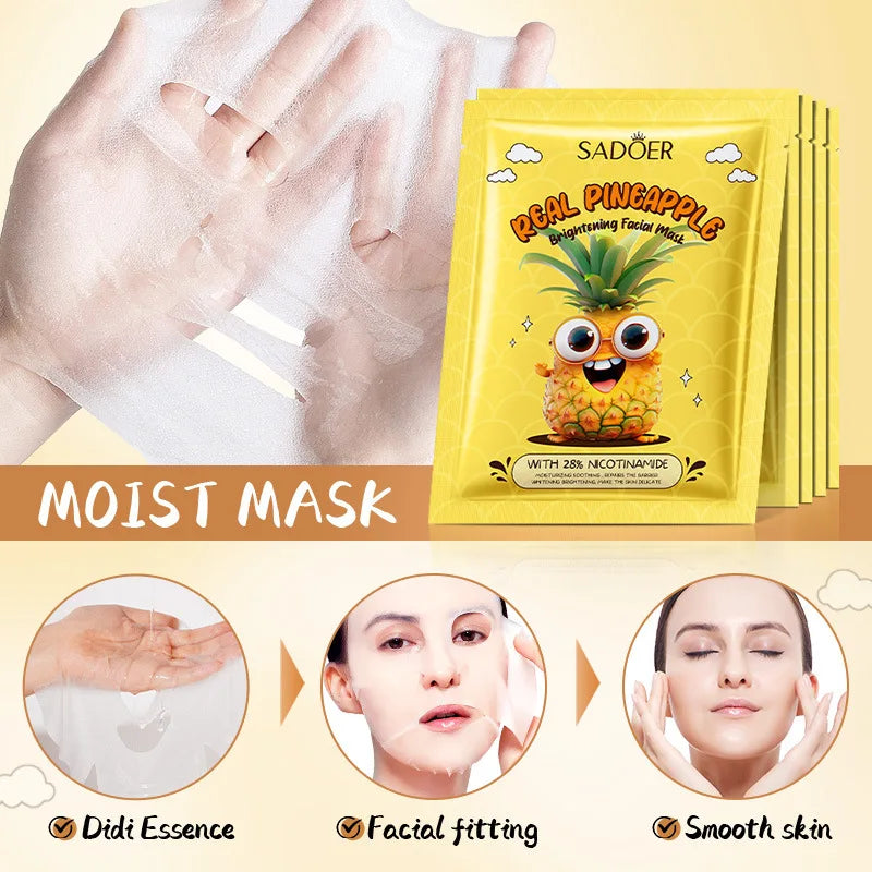 8pcs SADOER Fresh Fruits Face Mask Facial skincare Moisturizing Brightening Firming Hydrating Facial Masks for Face Skin Care Viralgem Store