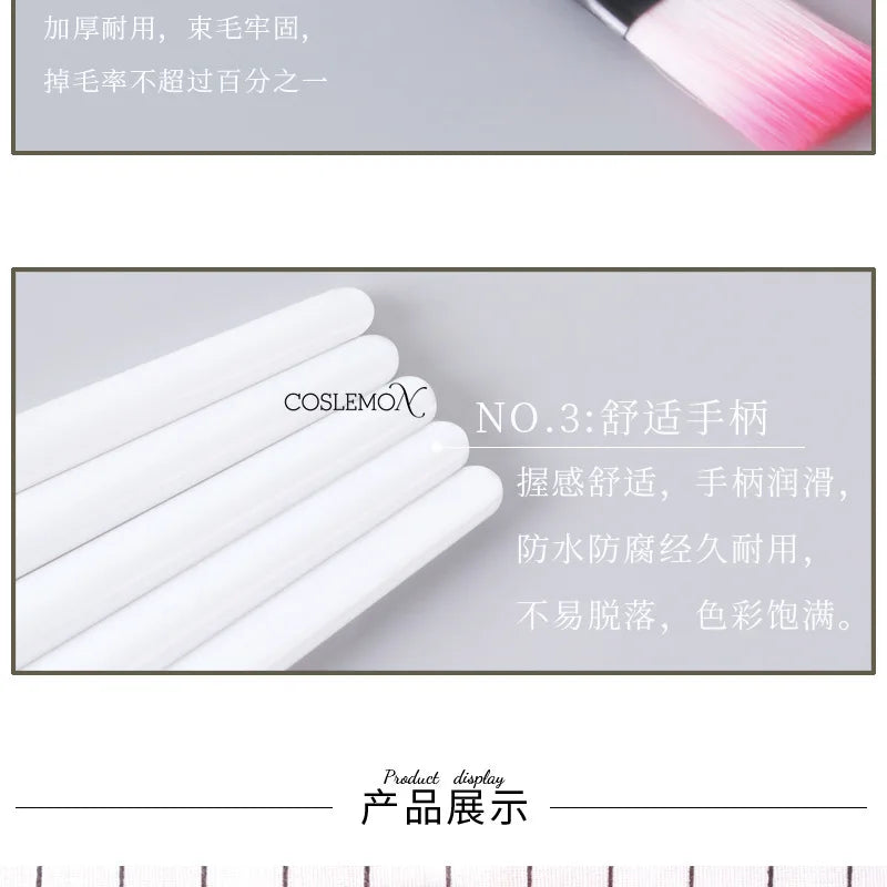 1/3/6pcs Face Skin Care Tools Mask Mud Mixing Brush White Acrylic Handle Fiber Hair Cosmetic Applicator DIY Beauty Tools