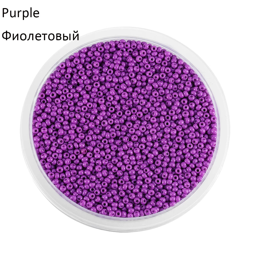 2mm Charm Glass beads Czech Glass Seed Beads Small Round Loose Bead For DIY Jewelry Making Earrings Bracelet