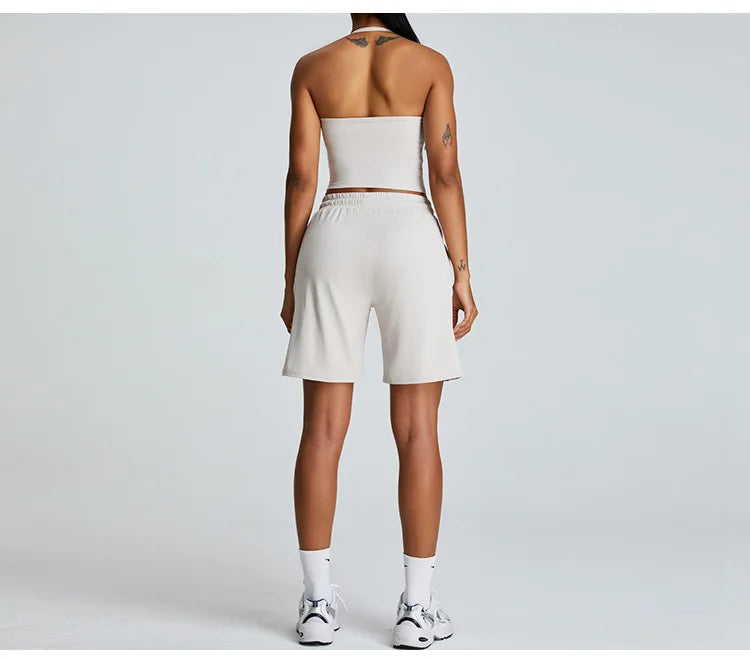 YJ-Spring and Summer New Halter Yoga Vest Women's Sling Beauty Back Exercise Underwear Slim Fit and Quick-Drying Yoga Clothes Br