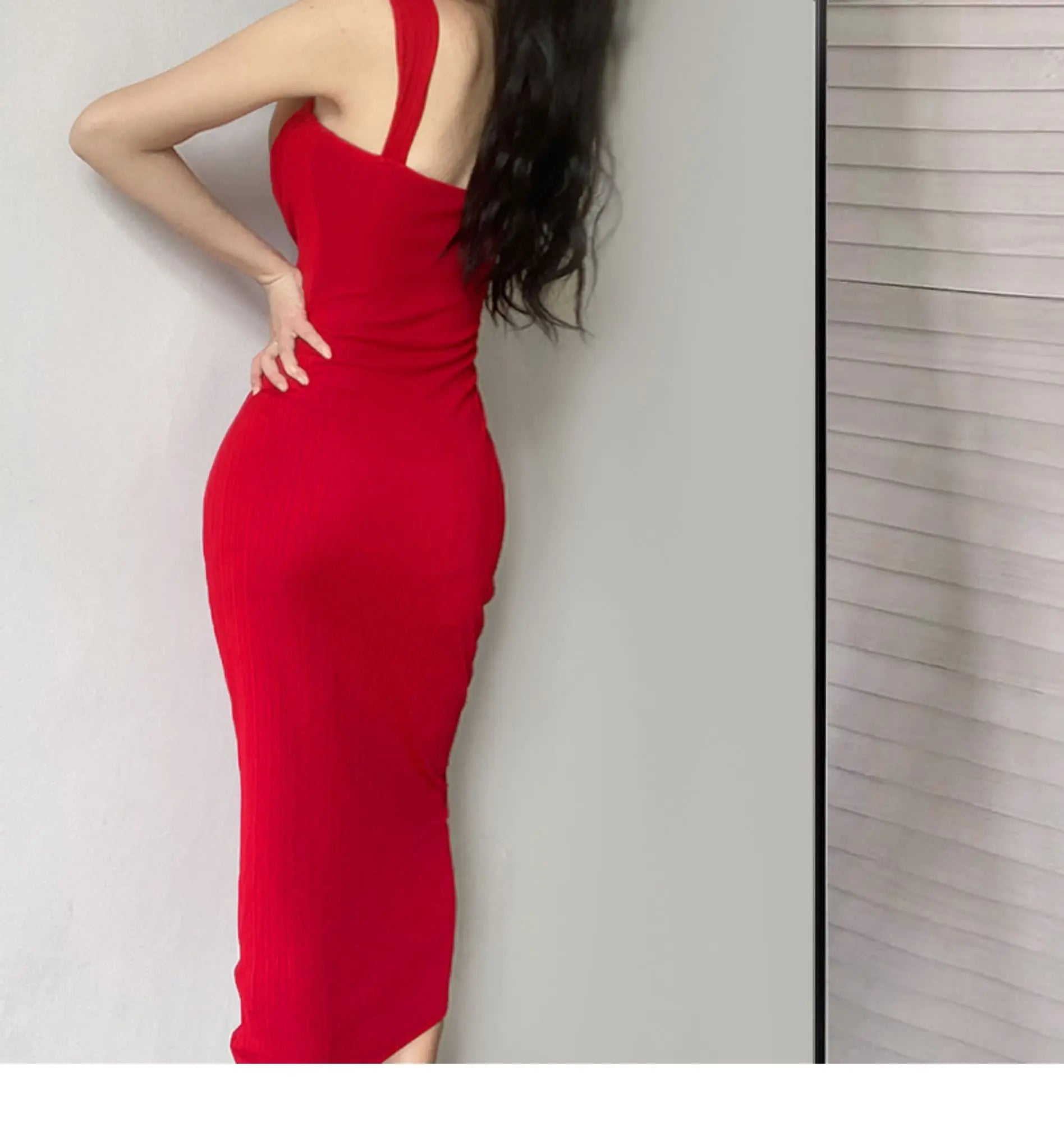 WOMENGAGA Red Dress Mini Summer 2023 New Sexy Short Female Dress Elegant Hot Sexy Korean Women Dresses Sweet 2023 94S6 Viralgem Store