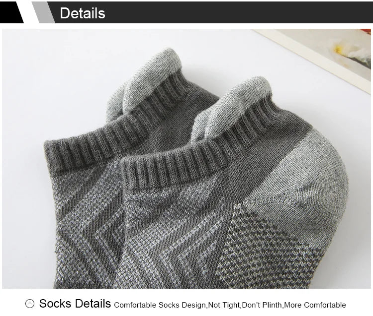 6 Pairs/Lot Men's Sport Socks Breathable Outdoor Running buffer thickenBasketball Socks Cotton Training Short Tube Socks For Men Viralgem Store