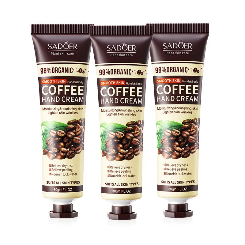 1/2/3/5pcs SADOER Coffee Hand Cream Sets Moisturizing Nourishing Whitening Hydrating Hands Skin Care Products Viralgem Store