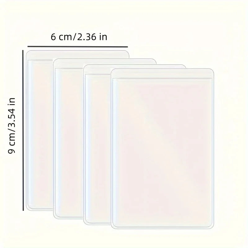 12PCS PVC Waterproof Transparent Card Holder Plastic Card id Holders Case To Protect Credit Cards Card Protector Cardholder Bags