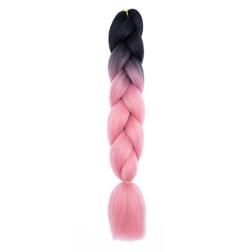 24 Inches DIY Jumbo Braiding Hair Synthetic Hair Extensions Afro Ombre Crochet Braid Hair Wholesale For Women Viralgem Store
