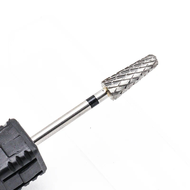 5mm Cone Carbide Nail Drill Bit 3/32" Milling Cutter For Manicure Rotary Burr Nail Bits Electric Drill Accessories Tool