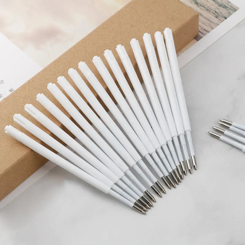 10-20pcs 0.7MM Ballpoint Pen Plastic G2 Refills Blue/Black Ink  for Pens Writting Parts Office Stationery Viralgem Store