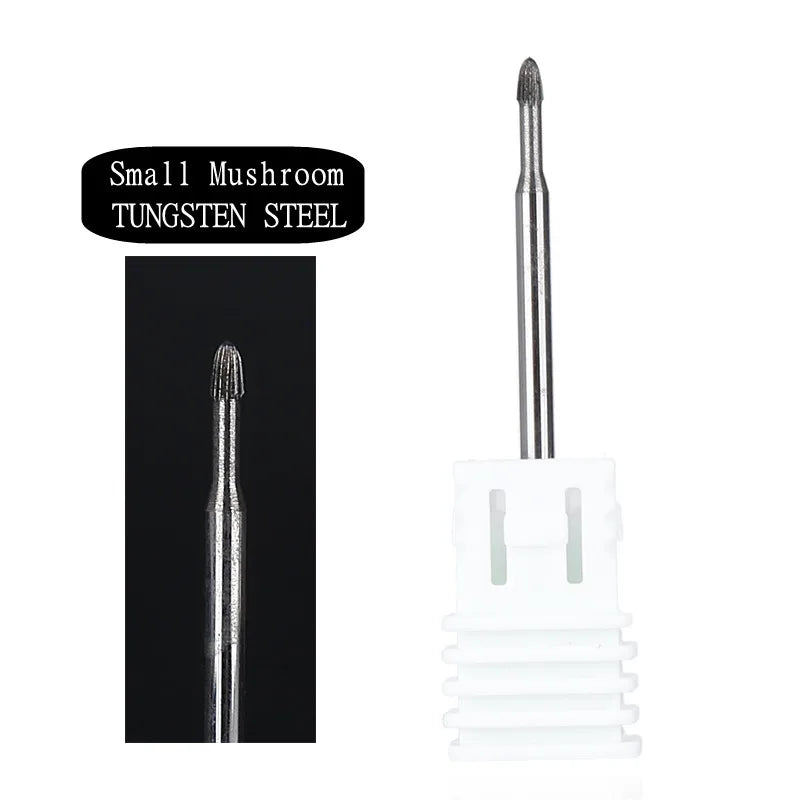 1pcs Tungsten Carbide Nail Drill Bit Electric Manicure Drill Machine Replacement Gringing Heads for Acrylic Gel Polishing Remove