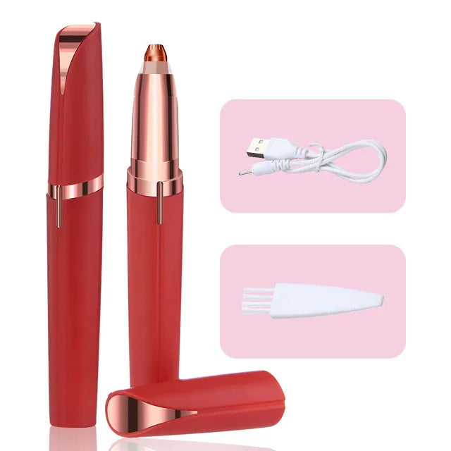 Womens Electric Eyebrow Trimmer Eye Brow Shaper Pencil Face Hair Remover For Women Automatic Eyebrow Shavers Pocketknife