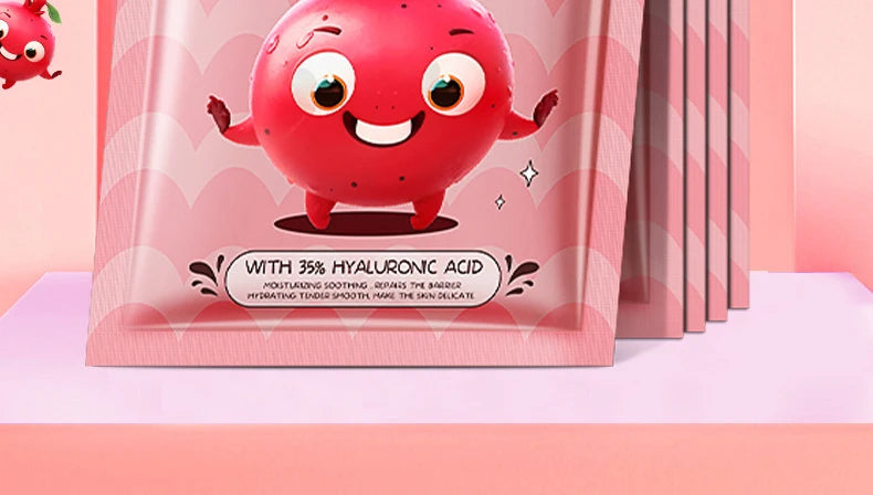 8pcs SADOER Fresh Fruits Face Mask Facial skincare Moisturizing Brightening Firming Hydrating Facial Masks for Face Skin Care Viralgem Store