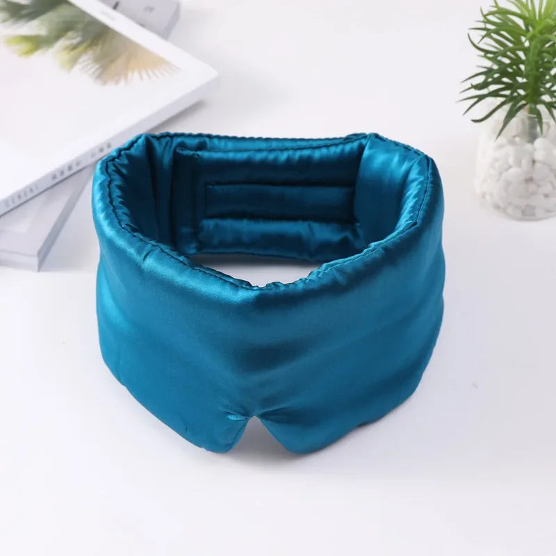 3D Memory Real Silk Sleep Mask Patches Face Sleeping Mask Eyeshade Shading Breathable Eye Mask Sleep Aid Anti Snore Eye Patch Viralgem Store